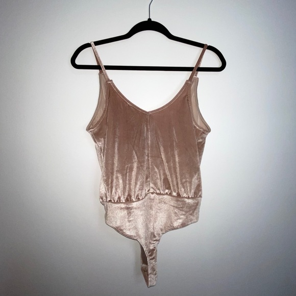 Pink Velvet Bodysuit - Picture 3 of 5